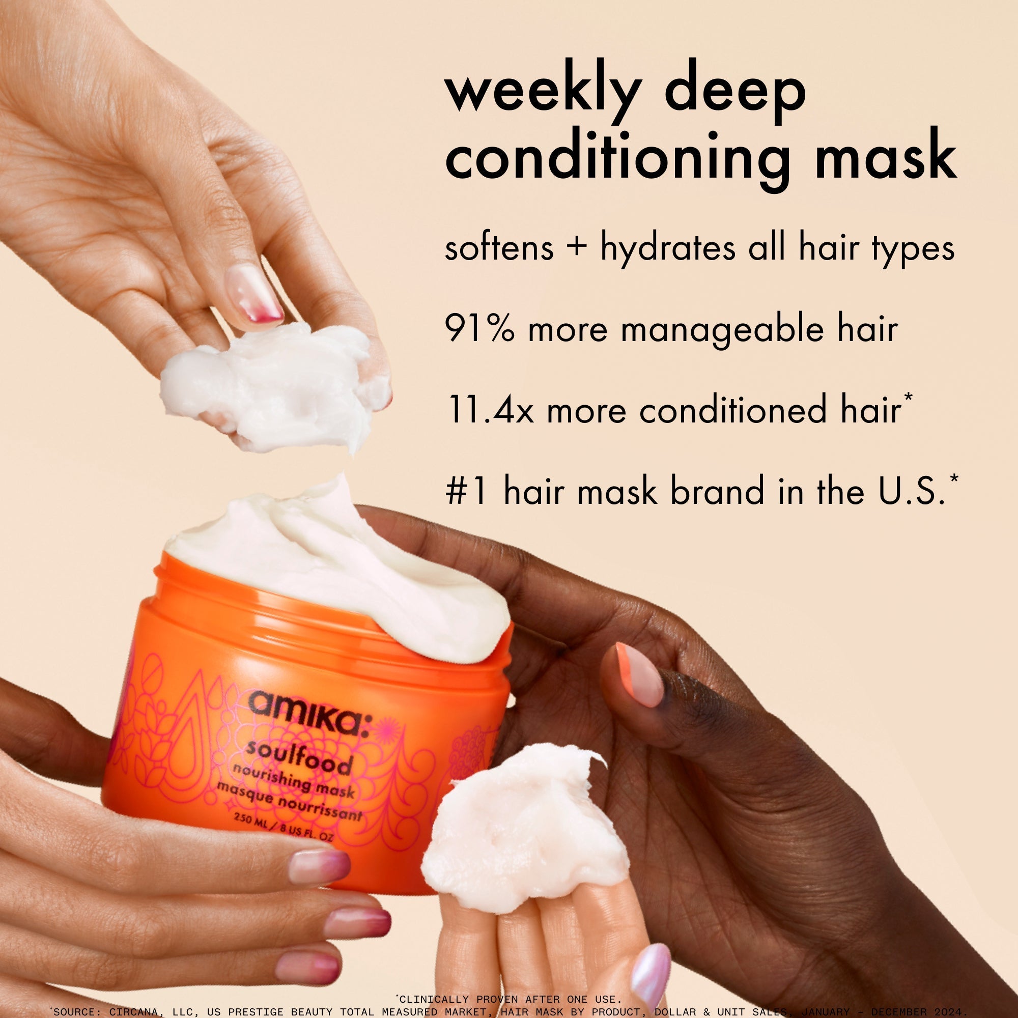 AMIKA SOULFOOD NOURISHING HAIR MASK 8OZ