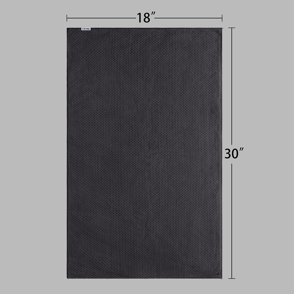 FROMM SOFTEES PLUSH TOWEL - DARK GREY (#F4715)
