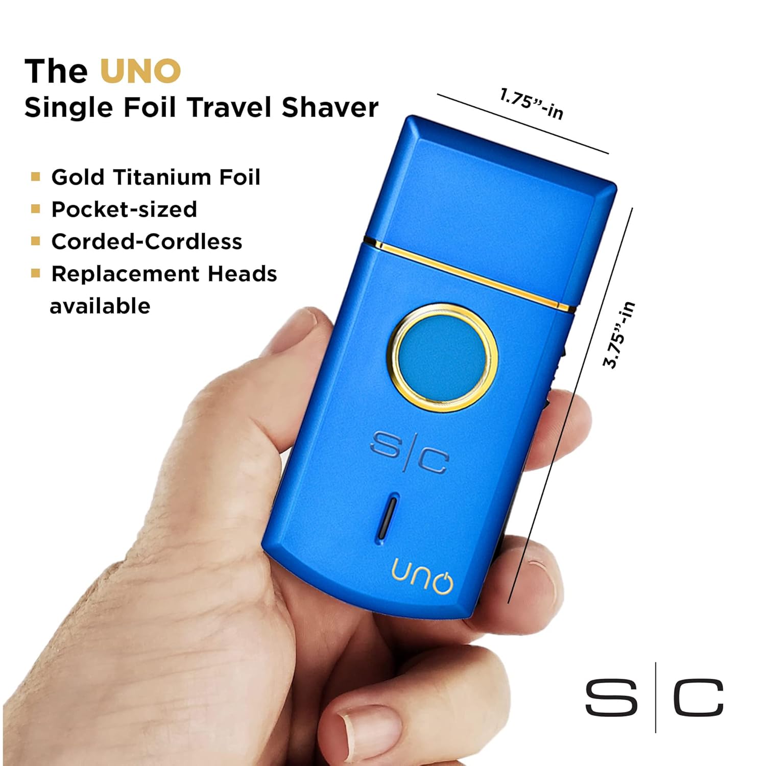 STYLECRAFT UNO SINGLE FOIL SHAVER - BLUE