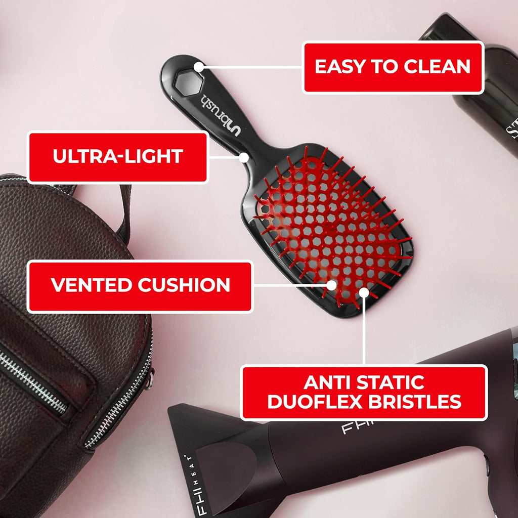 UNbrush DETANGLING BRUSH - RED