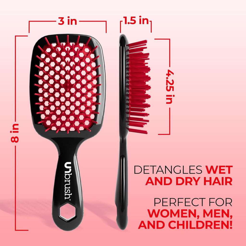 UNbrush DETANGLING BRUSH - RED