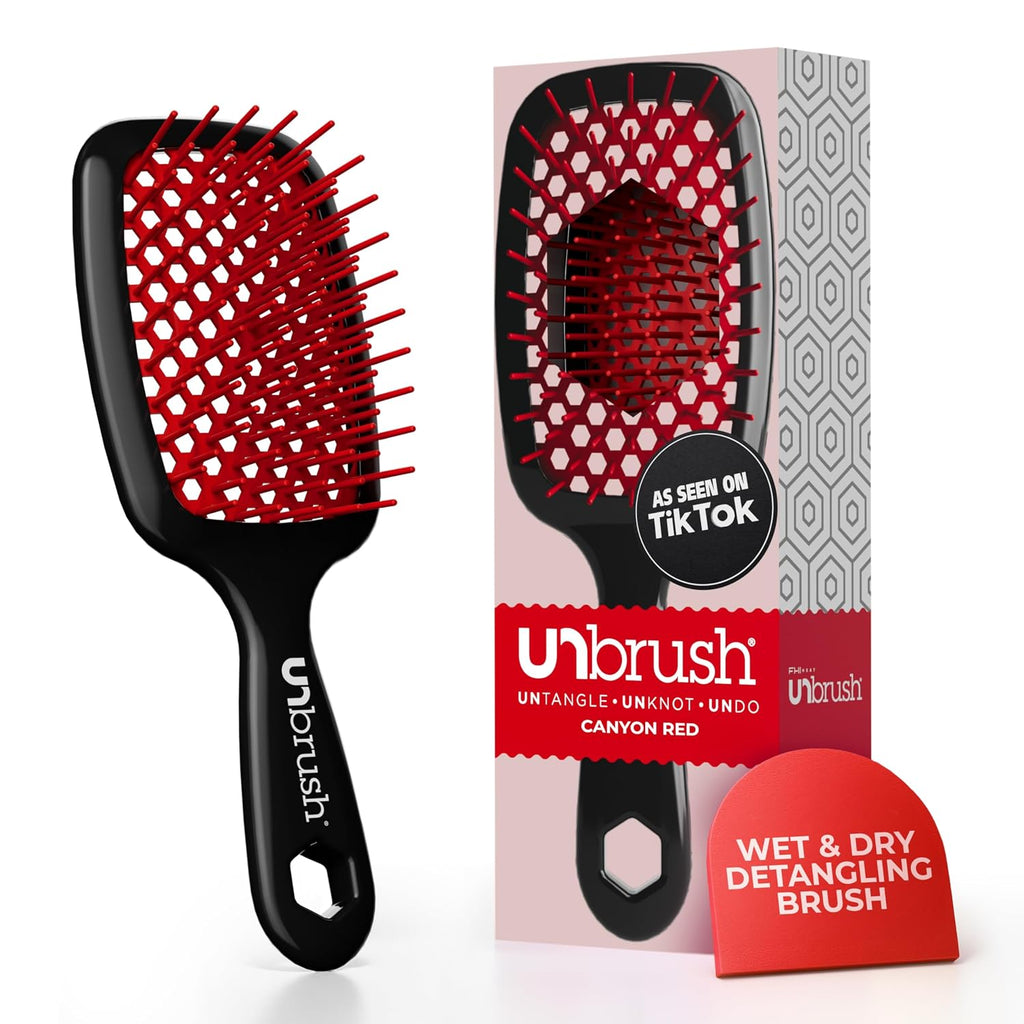 UNbrush DETANGLING BRUSH - RED