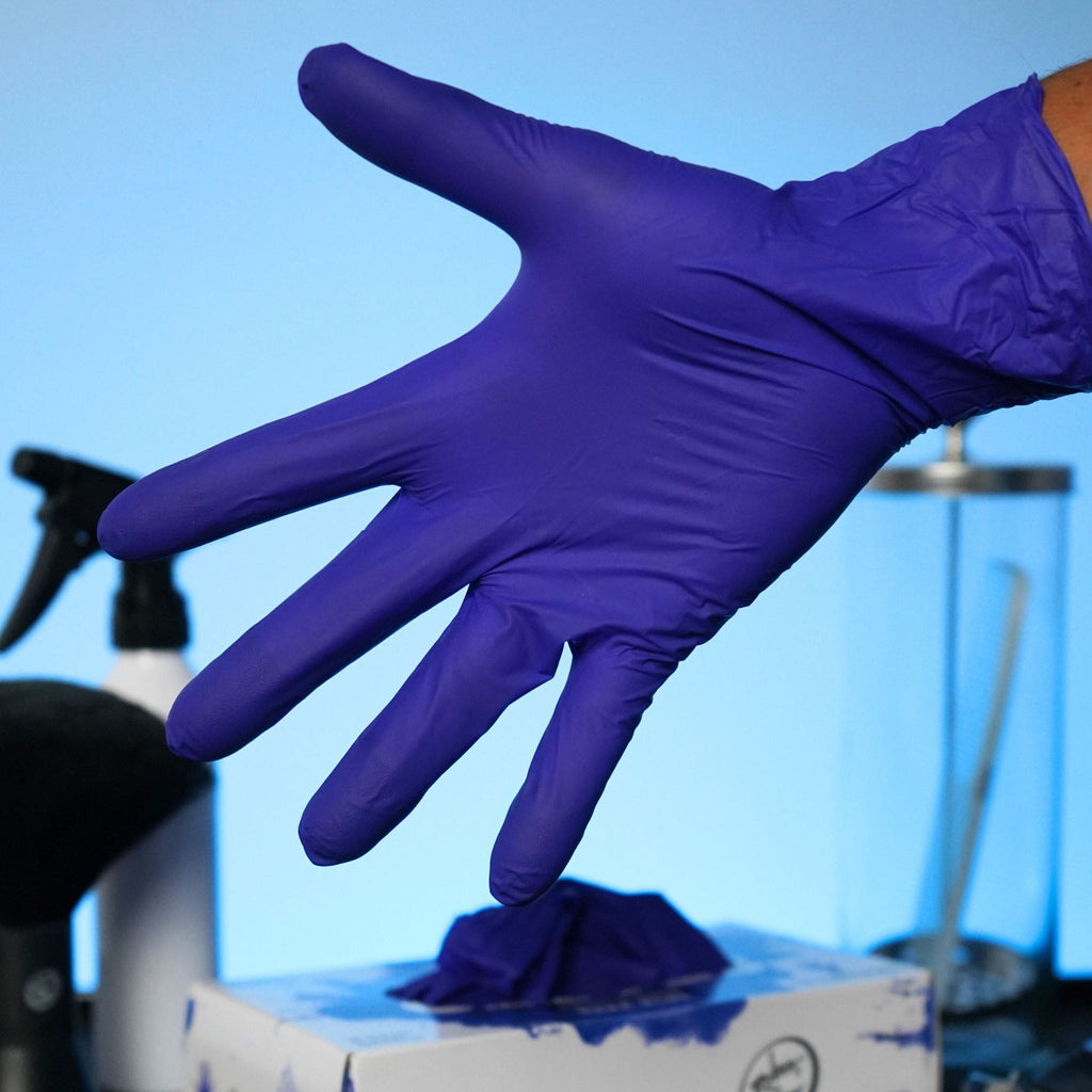 ROLDA LATEX-FREE NITRILE GLOVE - DARK BLUE - LARGE