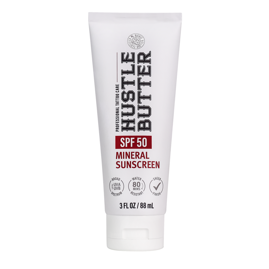 HUSTLE BUTTER MINERAL SUNSCREEN LOTION SPF 50 - 3OZ