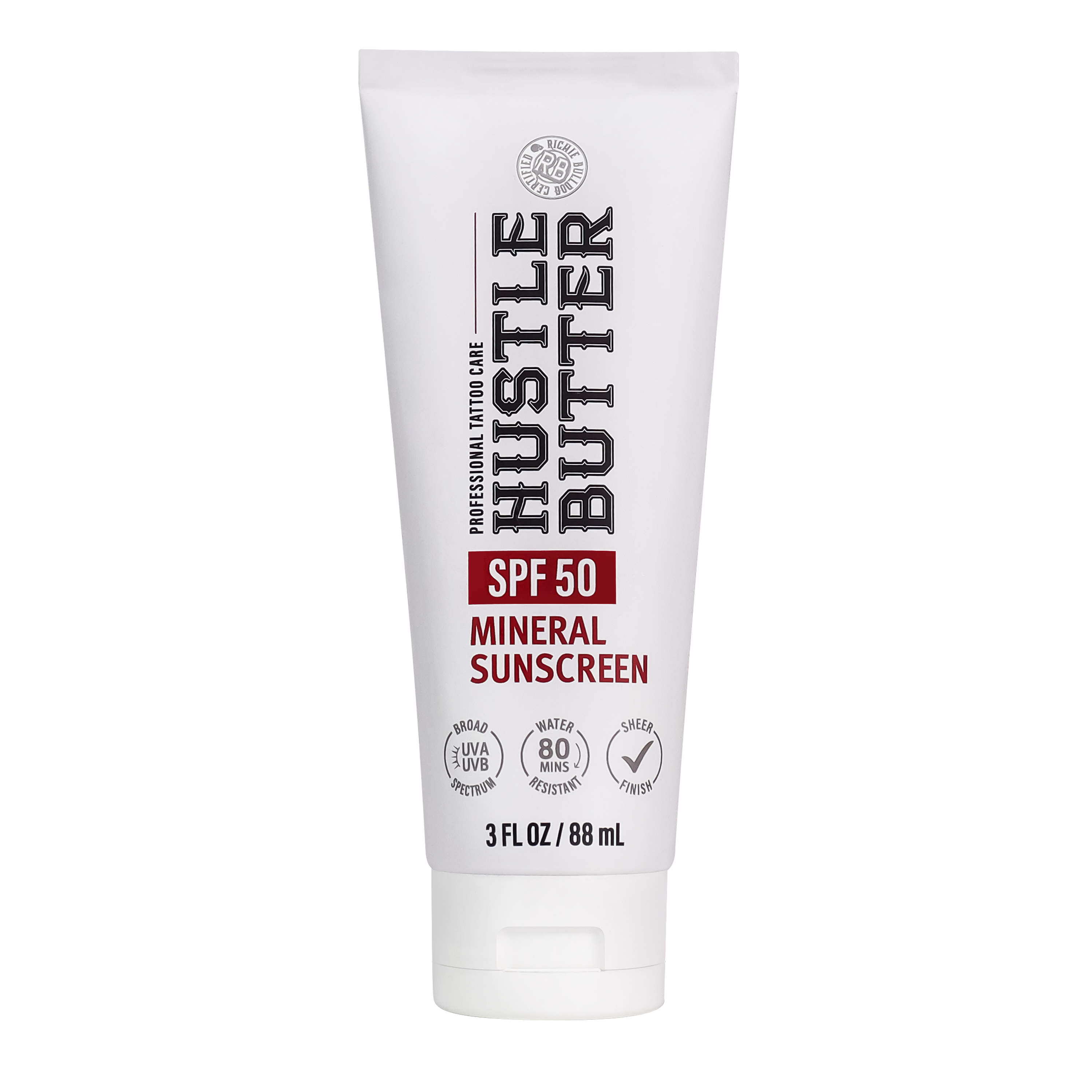 HUSTLE BUTTER MINERAL SUNSCREEN LOTION SPF 50 - 3OZ