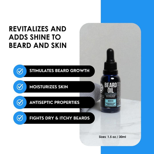 ROLDA BEARD & HAIR OIL - EUCALYPTUS & PEPPERMINT
