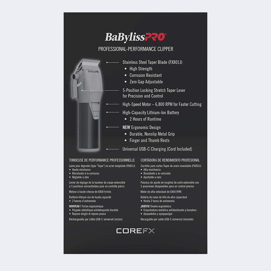 BaBylissPRO® COREFX Clipper (FX86)