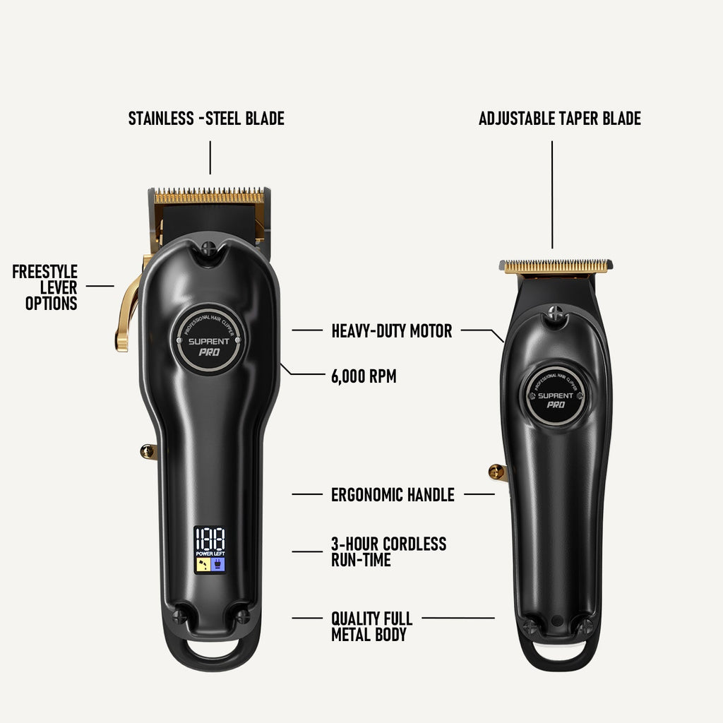 The Black Devil Clipper and Trimmer Set - Supplier-specific