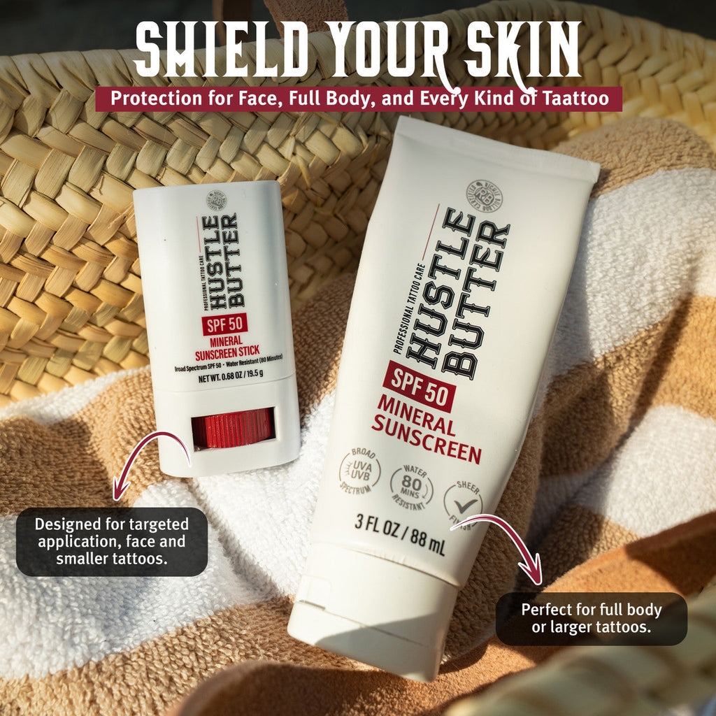 HUSTLE BUTTER MINERAL SUNSCREEN LOTION SPF 50 - 3OZ