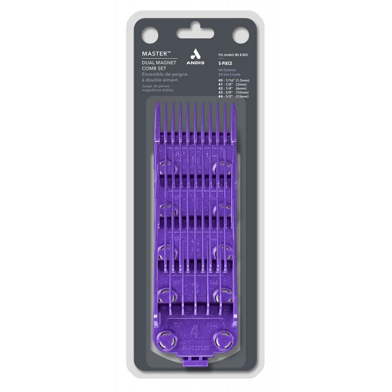 ANDIS MASTER DUAL MAGNET SMALL COMB SET 5PK (#560997)