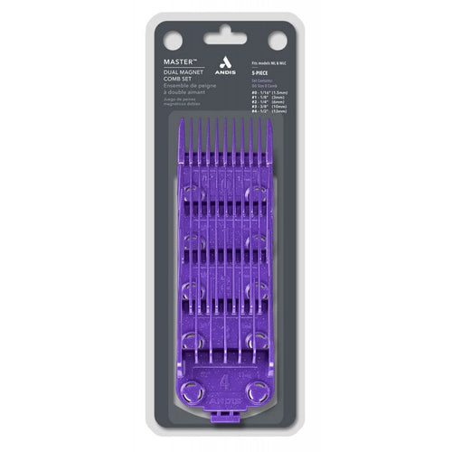 ANDIS MASTER DUAL MAGNET SMALL COMB SET 5PK (#560997)