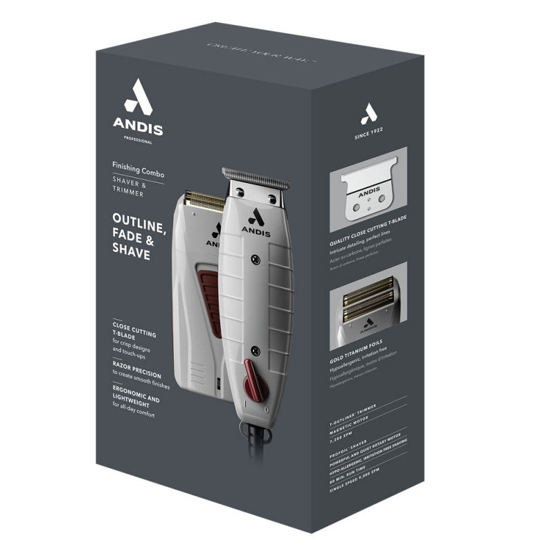ANDIS FINISHING COMBO - TRIMMER & SHAVER (#17270)