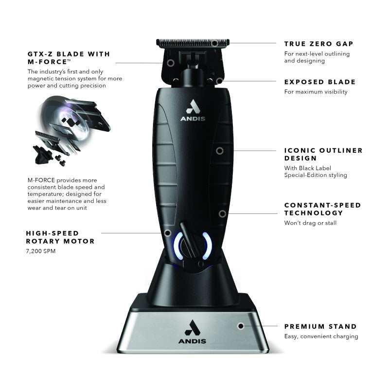 ANDIS GTX-EXO BLACK LABEL CORDLESS LI TRIMMER (#561862)