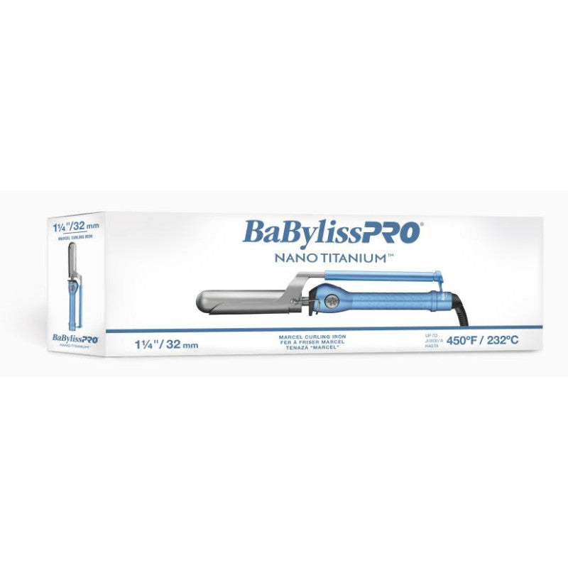 BABYLISSPRO NANO TITANIUM MARCEL CURLING IRON 1.25" (#BNT125M)