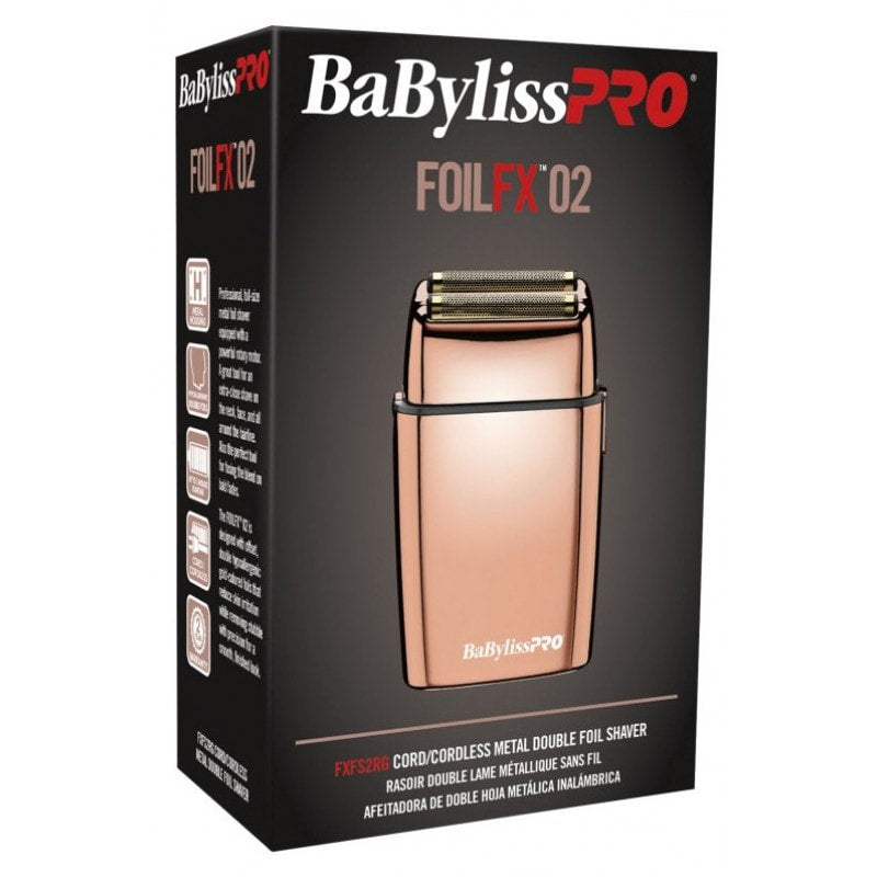 BABYLISSPRO FOILFX DOUBLE-FOIL SHAVER ROSE GOLD (#FXFS2RG)
