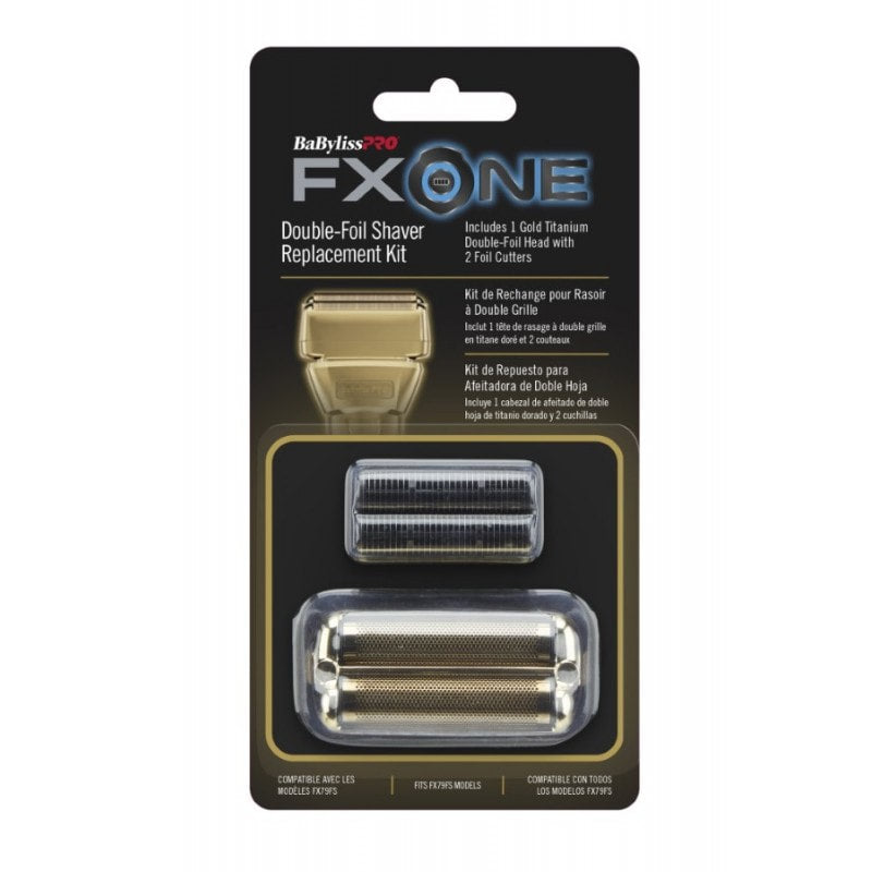 BABYLISSPRO FXONE GOLDFX DOUBLE-FOIL SHAVER CUTTER & FOIL REPLACEMENT (#FX79RF2G)