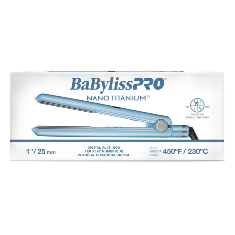 BABYLISSPRO NANO TITANIUM DIGITAL STRAIGHTENER 1" (#BNT4095)