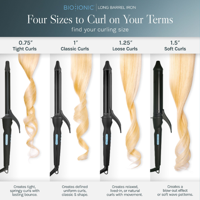 BIO IONIC LONG BARREL CURLING STYLER 0.75"