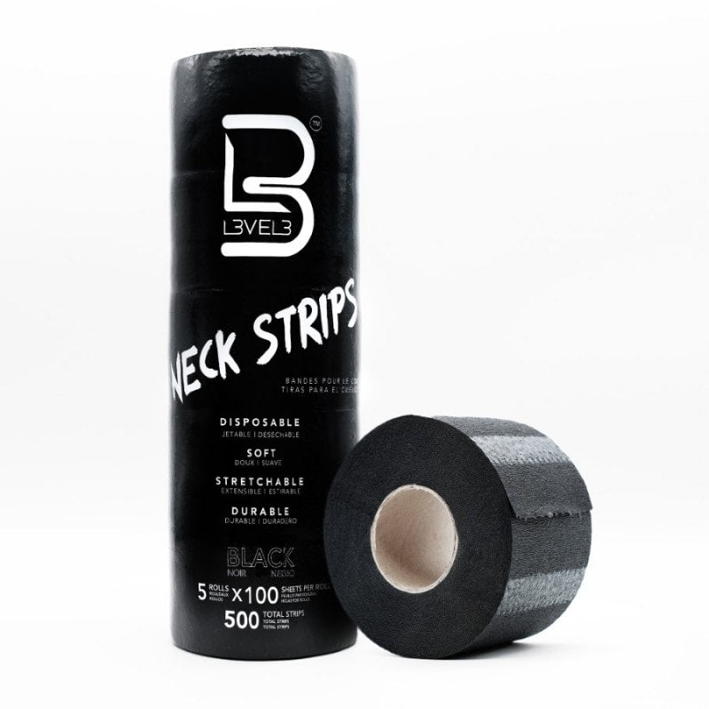 L3VEL3 NECK STRIPS - BLACK