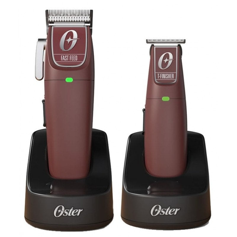 OSTER CORDLESS COMBO - FAST FEED CLIPPER & T-FINISHER TRIMMER