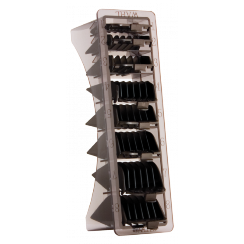 WAHL COMB ORGANIZER W/ 8 BLACK COMBS (#3170-500)